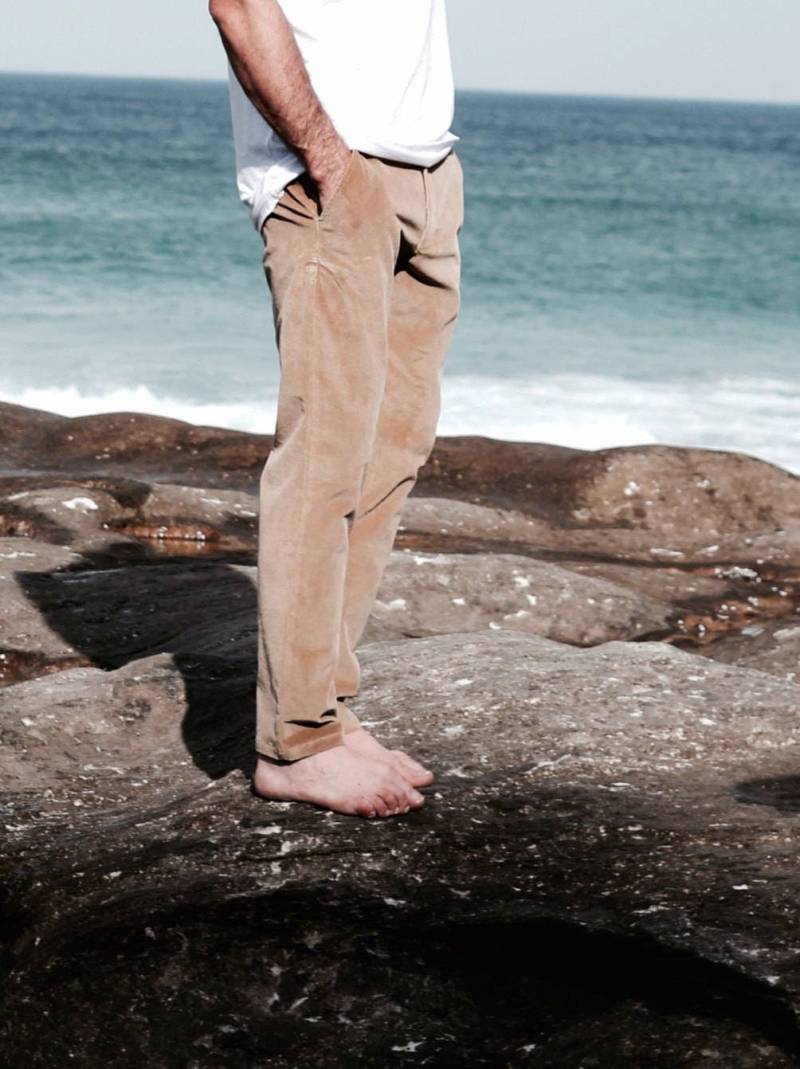 Chinos, Herrenhose, Lange Hose, Baumwollhose, Schmale Cordhose von matisce