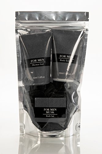 Geschenkset FOR MEN im Ziploc-Beutel - MUSK - Bodylotion Duschgel Netzschwamm Geschenkset FOR MEN im Ziploc-Beutel - MUSK - Bodylotion Duschgel Netzschwamm von matrasa