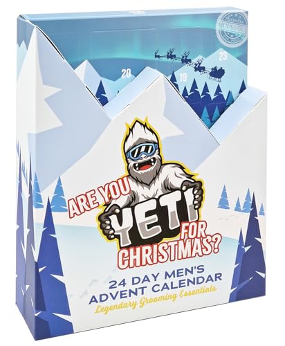Yeti Body Care Adventskalender für Männer 2025 - Körperpflege Weihnachtskalender zum Aufklappen von matrasa