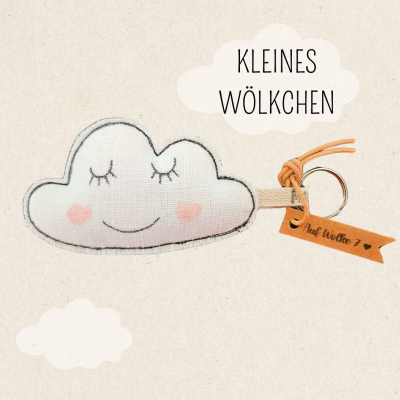 Schlüsselanhänger Wolke, Taschenanhänger, Wolken Schlüsselanhänger Wolke, Taschenanhänger, Wolken von maubisshop