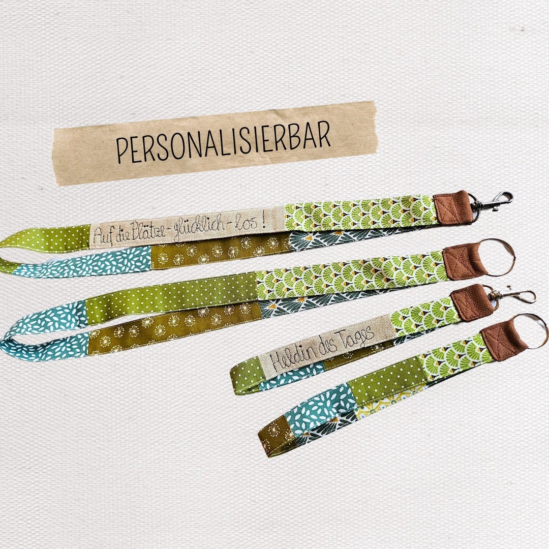 Schlüsselband, Schlüsselband Lang Und Kurz, Personalisiertes Mit Spruch/Name, Schlüsselanhänger von maubisshop
