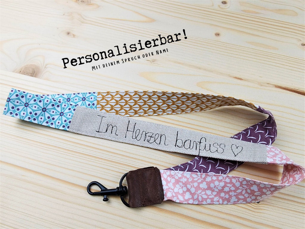 Schlüsselband, Schlüsselband Lang Und Kurz, Personalisiertes Mit Spruch/Name, Schlüsselanhänger von maubisshop