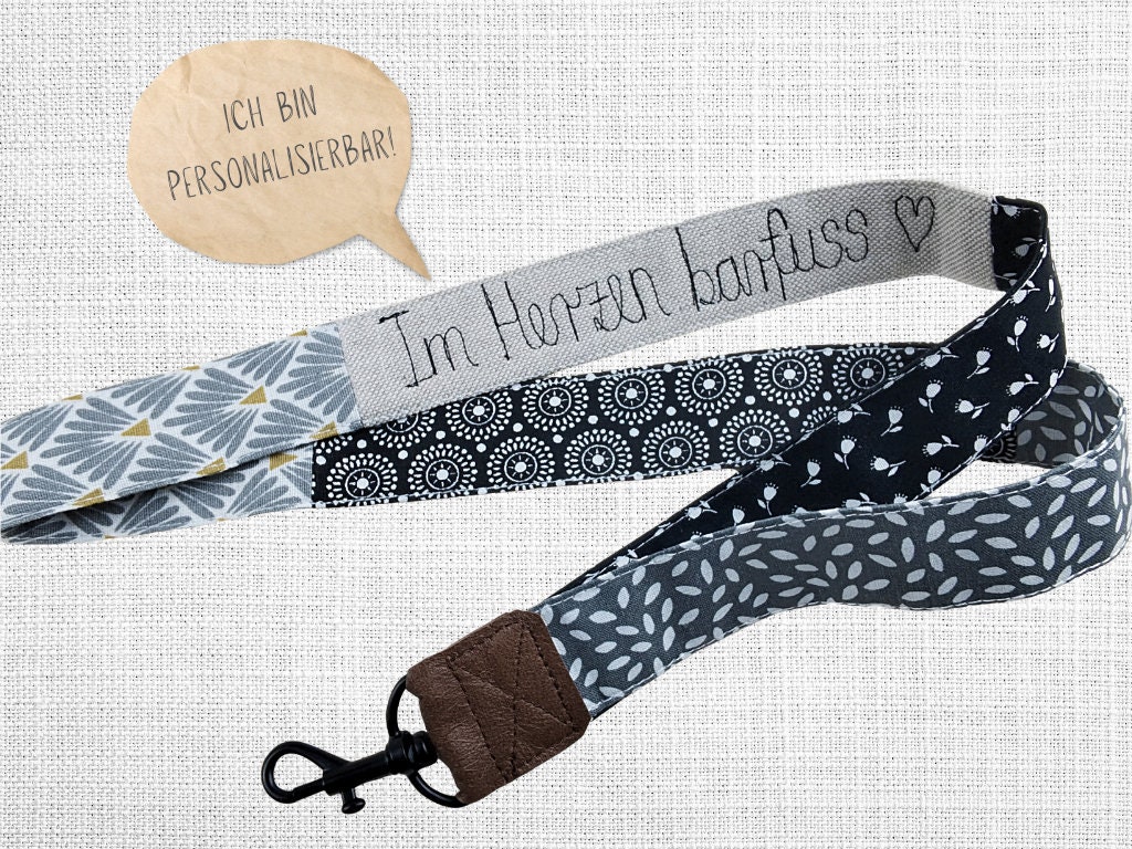 Schlüsselband, Schlüsselband Lang Und Kurz, Personalisiertes Mit Spruch/Name, Schlüsselanhänger von maubisshop