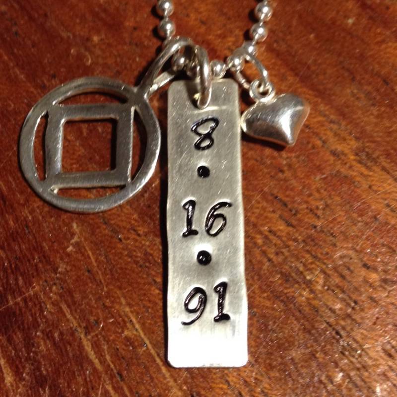 sterling Silber Anhänger Mit Genesungsanhänger Und Herz sterling Silber Anhänger Mit Genesungsanhänger Und Herz von mauijive