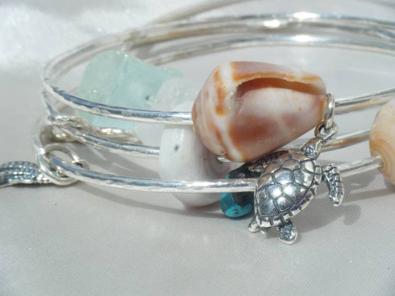 Benutzerdefinierte Sterling Silber Armreif von mauioceanjewelry
