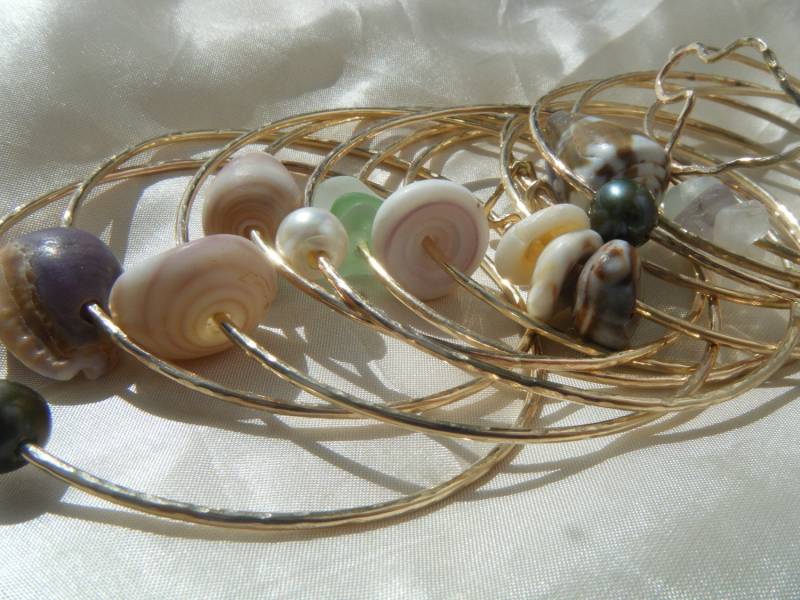 Custom 14G Armreif Gold Filled von mauioceanjewelry