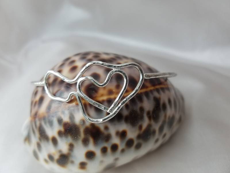 Dicker 12G Sterling Silber Love Maui Armreif von mauioceanjewelry