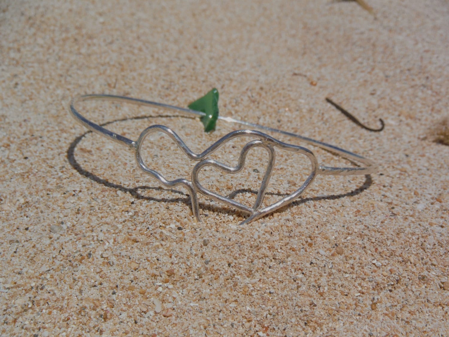 Dicker 14G Sterling Silber Love Maui Armreif von mauioceanjewelry