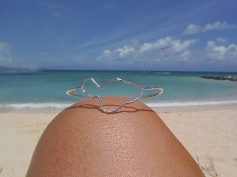 Dicker 14G Sterling Silber Maui Armreif von mauioceanjewelry