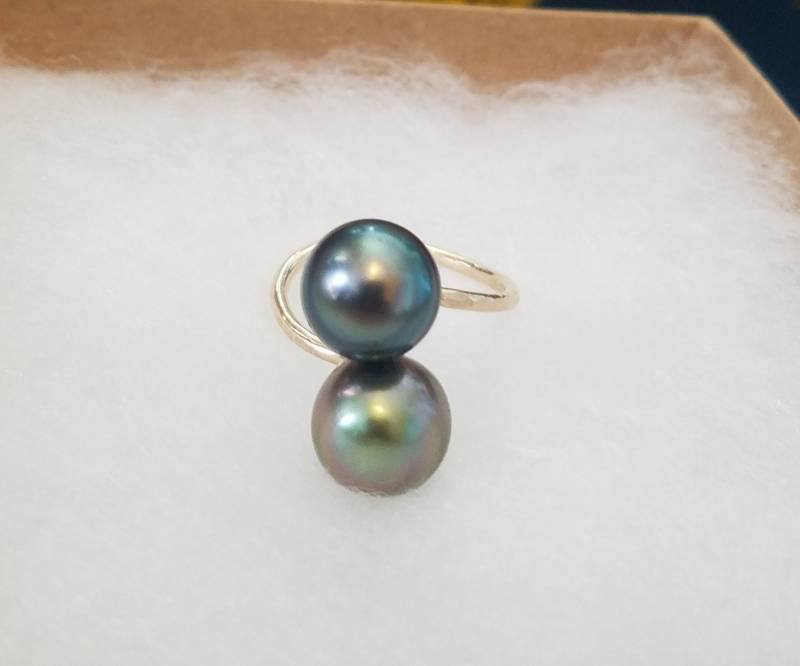 Doppelter Tahitiperlenring von mauioceanjewelry