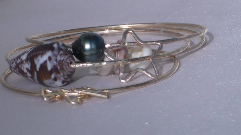 Schwebender Stern Armreif von mauioceanjewelry