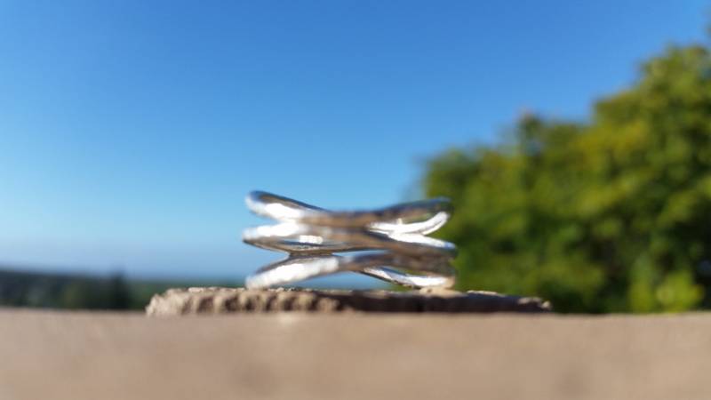 sterling Silber 3 Wellen Ring von mauioceanjewelry
