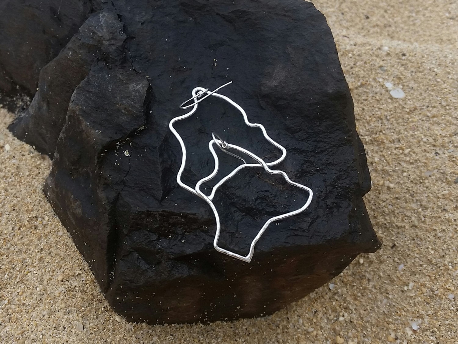 sterling Silber Big Island Ohrringe von mauioceanjewelry