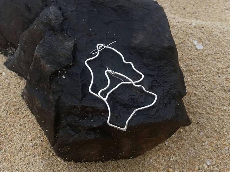 sterling Silber Big Island Ohrringe von mauioceanjewelry