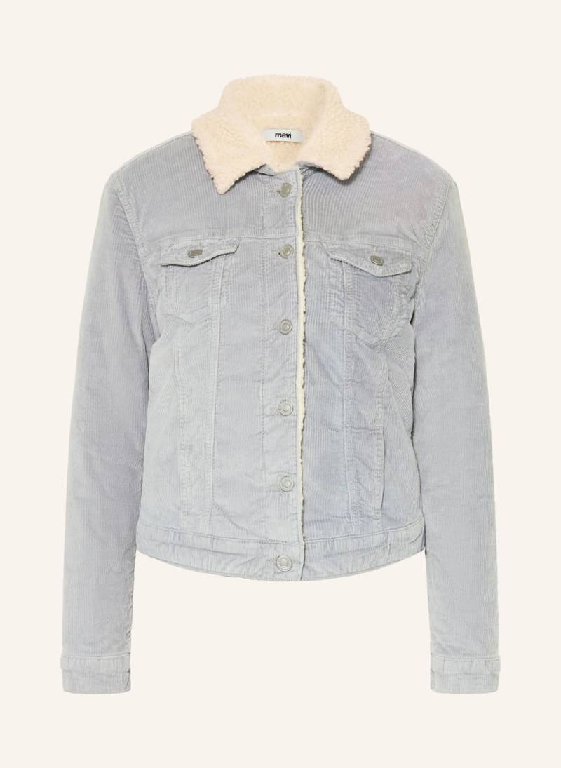 Mavi Cordjacke Daisy Mit Teddyfell grau von mavi