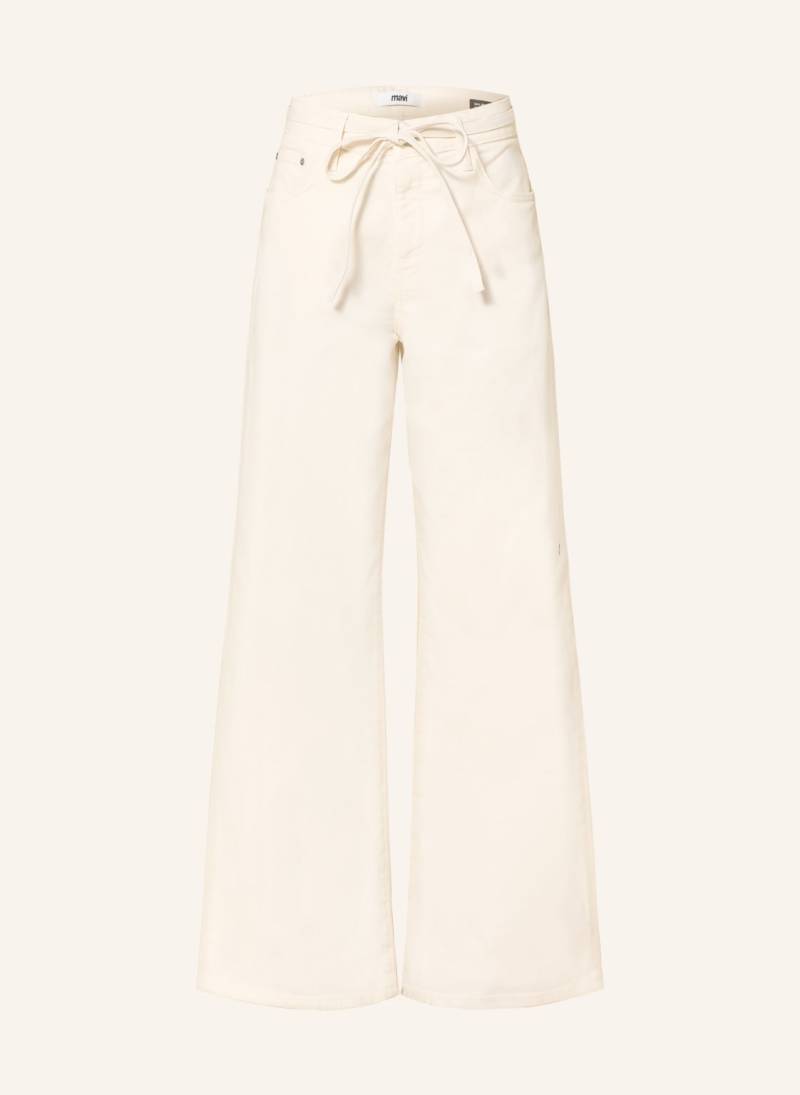 Mavi Wide Leg Jeans Malibu weiss von mavi