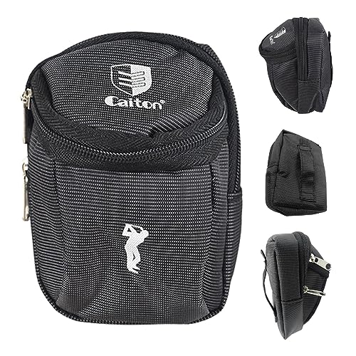maxal Golftasche – Tragbare Golfballtasche mit schwarzem Reißverschluss – Organizer zur Aufbewahrung von Golfsachen für Herren, Damen, Kinder, Golftasche für Golfball, Hülle von maxal