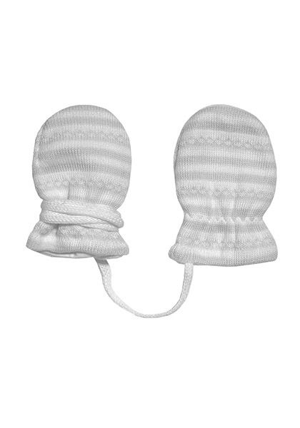 Fausthandschuhe Maximo weiß mit Bändchen von maximo