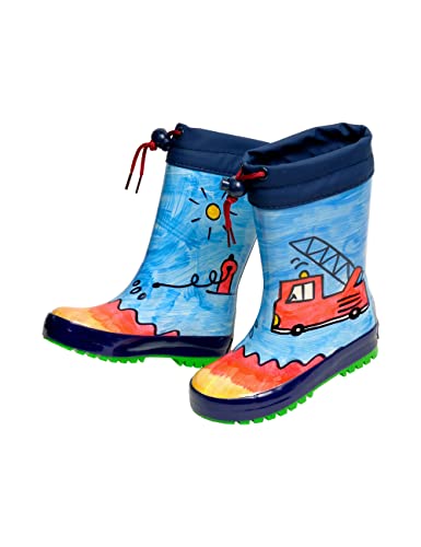 Gummistiefel FEUERWEHR für Jungen mit Winterfutter von maximo