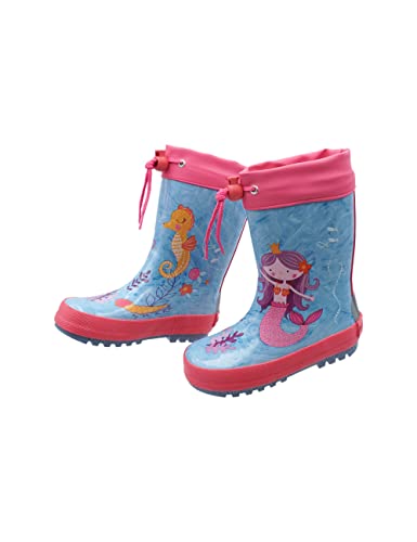 maximo Kindergummistiefel, Babygummistiefel, Regenstiefel, Meerjungfrau, pink/blau, Gr. 23 von maximo