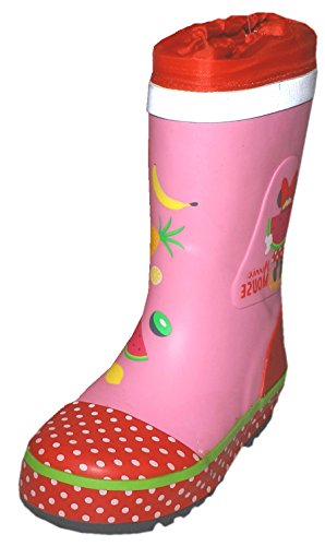 MaxiMo Kindergummistiefel "Minnie Mouse", Motiv "Micky Maus", pink/rot, reflektierend (28) von maximo