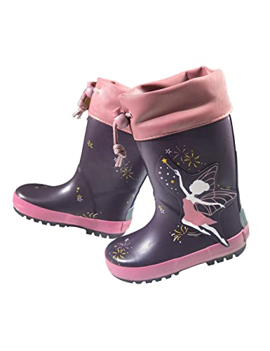 maximo Mädchen Gummistiefel, Kindergummistiefel, cosmos/rotdorn, Motiv fairy magic, patch, Reflex 3M, Futter, Stulpe (eu_footwear_size_system, little_kid, numeric, medium, numeric_30) von maximo