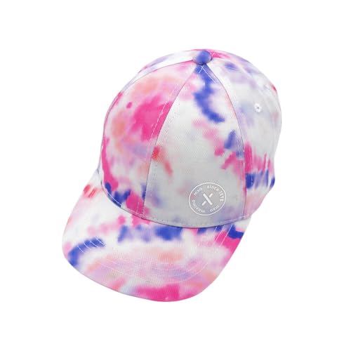 maximo Good Vibes Tie Dye Kindercap Basecap Baseballcap Cap Kinder - mit Schirm Sommer Frühling-Sommer - 51 cm pink von maximo