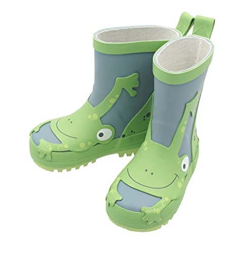 maximo® Kinder Gummistiefel 'Frosch' ungefüttert, Größe:26, Präzise Farbe:Grün von maximo