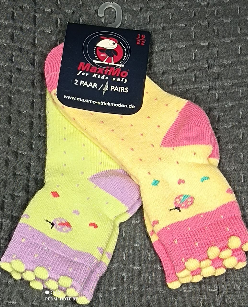 maximo 2 Paar Babysöckchen Mädchen gelb von maximo