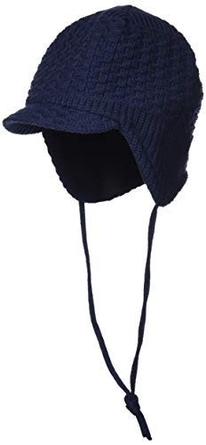 maximo Baby-Jungen 84578-208200, Schildmütze, ausgenäht, Band, einfarbig Mütze, Blau (Navy 48), 49 von maximo