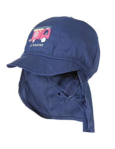 maximo Baby-Jungen Nackenschutz Mütze, Blau (Navy 48), (Herstellergröße: 49) von maximo