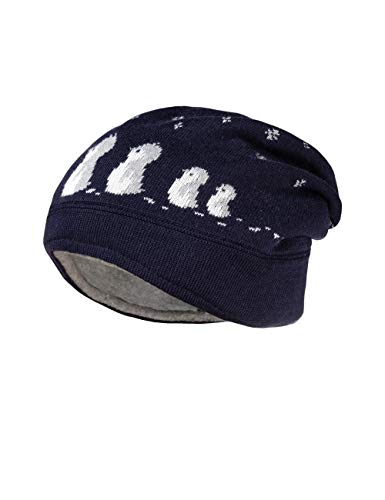 maximo Baby-Jungen ausgenäht mit Pinguinen Mütze, Blau (Navy 48), (Herstellergröße: 47) von maximo