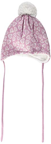 maximo Baby-Mädchen 84571-355276, Lurexherzen Mütze, Pink (Lilas 17), 49 von maximo