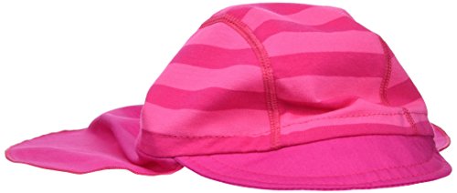 maximo Baby-Mädchen Schildmütze Nackenschutz Mütze, Rot (Pink/Dunkelpink 405), 49 von maximo