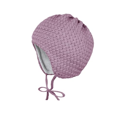 maximo Baby-Mütze ausgenäht Zopf-Struktur, Futter Made in Germany Merino von maximo