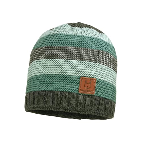 maximo GOTS Baby-Beanie, Blockringel LL, Fleecefutter Made in Germany von maximo