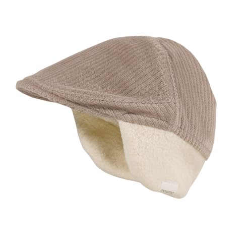 maximo GOTS Baby Boy-Schiebermütze Ohrenschutz, Nicki, Cord, Teddyfutter Made in Germany Cord von maximo