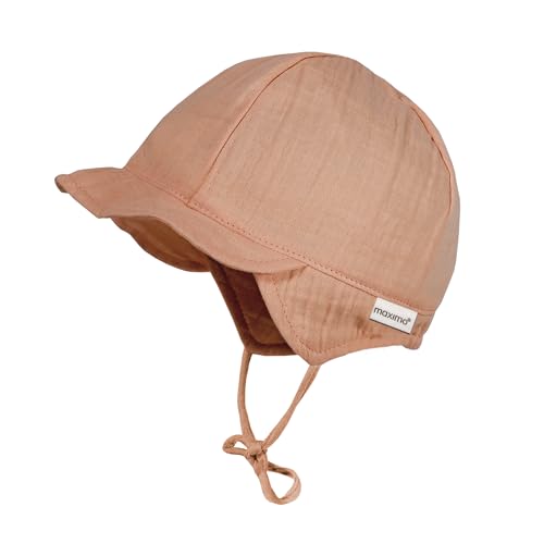 maximo GOTS Baby Girl-Schildmütze Musselinstoff, Bindeband, Musselin von maximo