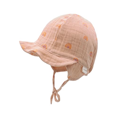 maximo GOTS Baby Girl-Schildmütze Musselinstoff, Bindeband, Musselin von maximo