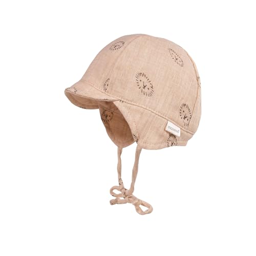 maximo GOTS Baby-Schildmütze Musselinstoff, Bindeband, Futter, UV 50 Musselin von maximo