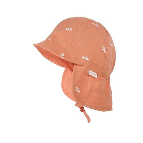 maximo GOTS Baby-Schildmütze Nackenschutz, Musselinstoff, Futter, UV Musselin von maximo