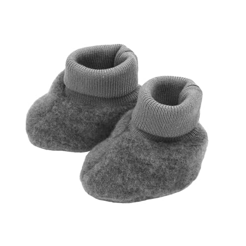 maximo GOTS Baby-Schuhe, Wollfleece Strickbund Made in Germany Wollfleece von maximo