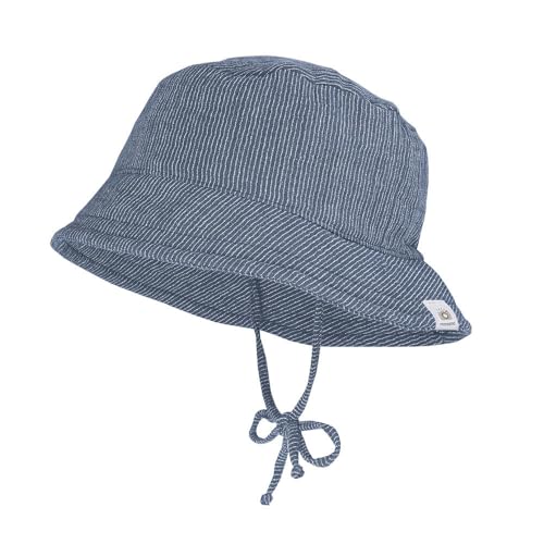 maximo GOTS MINI-Hut, Bindeband Musselinstoff, Futter, UV Musselin von maximo