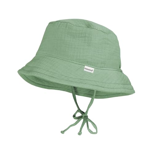maximo GOTS MINI-Hut, Bindeband Musselinstoff, Futter Musselin von maximo