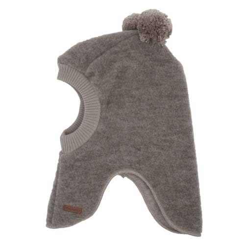 maximo Soft Wool GOTS Kinder Schlupfmütze Kindermütze Wintermütze Wollmütze Strickmütze - Made in Germany mit Futter Winter Herbst-Winter - 51 cm beige von maximo