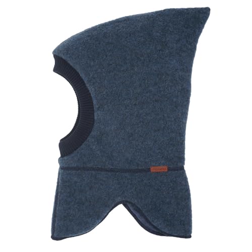 maximo GOTS MINI-Schlupfmütze, Zipfel Wollfleece kbT, Jersey KBA Made in Germany Wollfleece von maximo