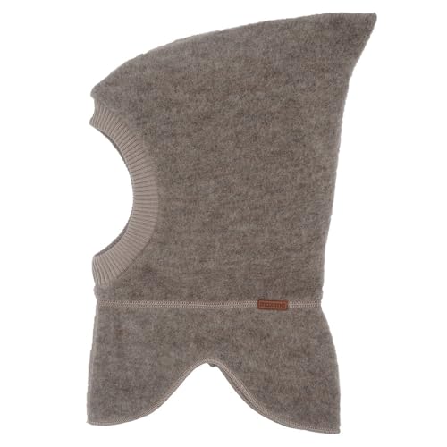 maximo GOTS Mini-Schlupfmütze, Zipfel Wollfleece kbT, Jersey KBA Made in Germany Wollfleece von maximo