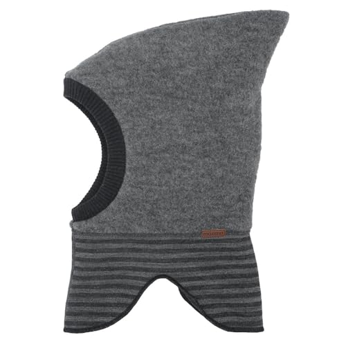 maximo GOTS MINI-Schlupfmütze, Zipfel Wollfleece kbT, Jersey KBA Made in Germany Wollfleece von maximo