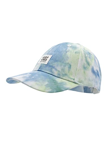 maximo Good Vibes Tie Dye Kindercap Basecap Baseballcap Cap (51 cm - grün-blau) von maximo