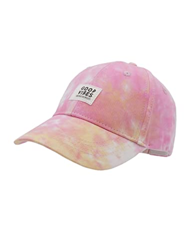 maximo Good Vibes Tie Dye Kindercap Basecap Baseballcap Cap (55 cm - rosa) von maximo